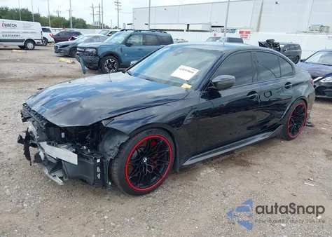 2024 BMW M3 Competition xDrive из США, поврежденный, VIN WBS43AY05RFS34821